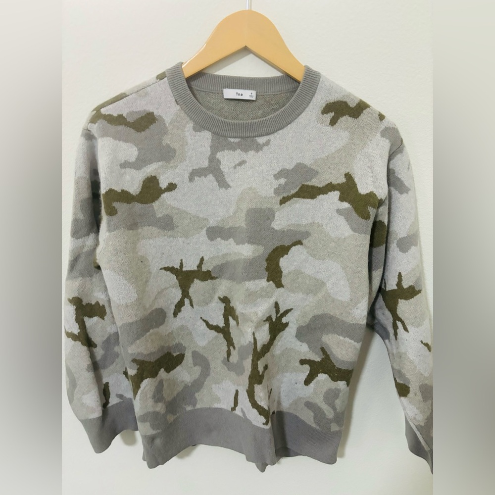 Aritzia TNA Camouflage Sweater